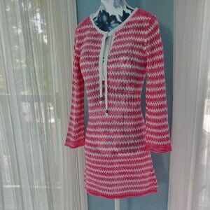 Tommy Bahama Linen Cotton Blend Sweater Knit Dress, XS
